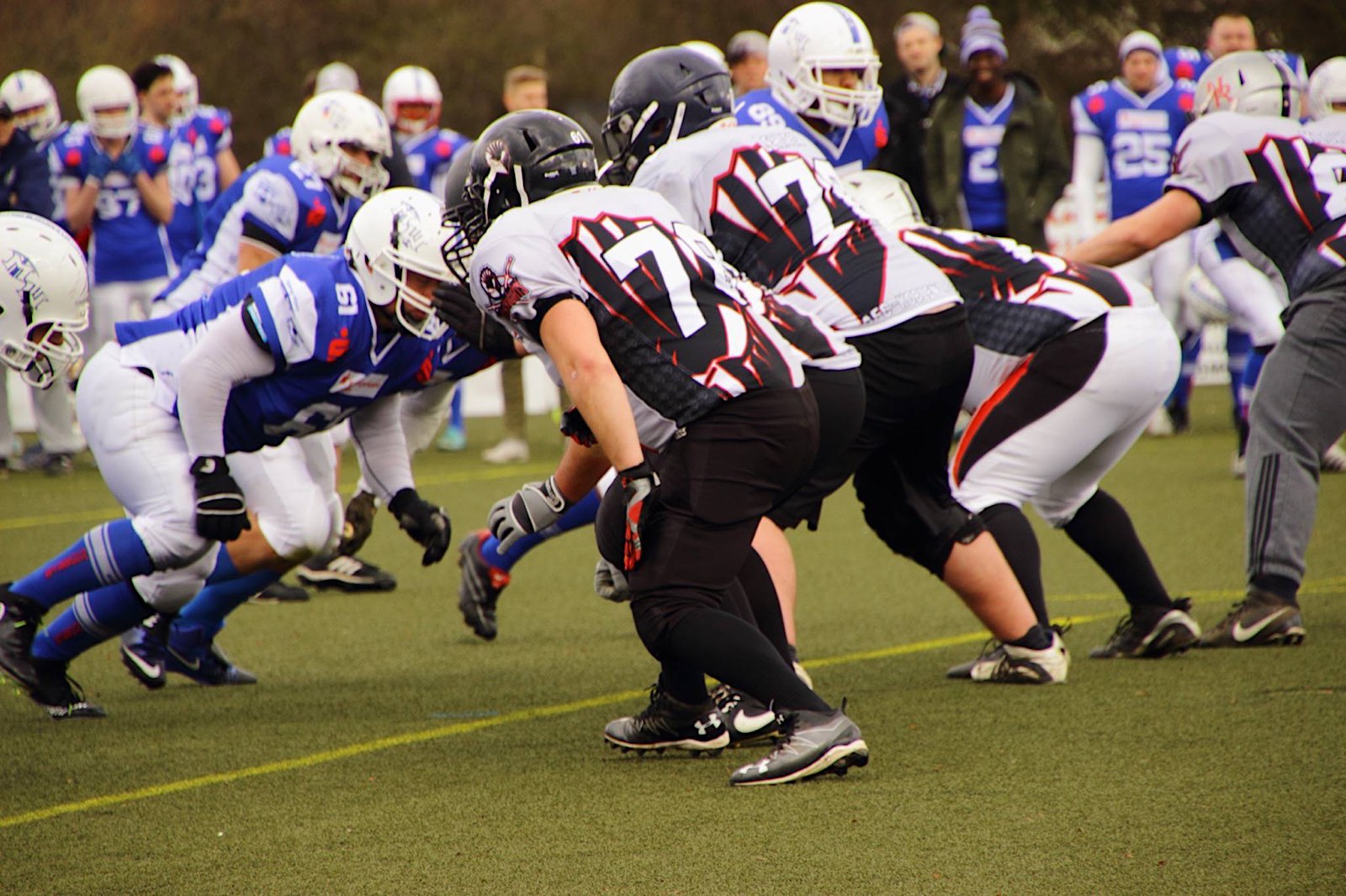 Die Fighting mIners und Koblenz Red Knights beim Scrimmage