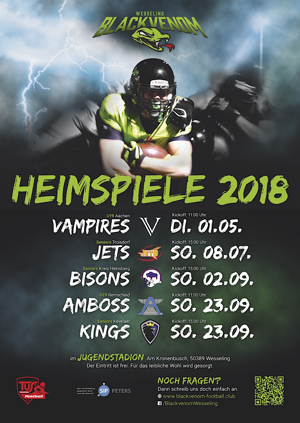 Druck Plakat A2 Heimspiele 2018