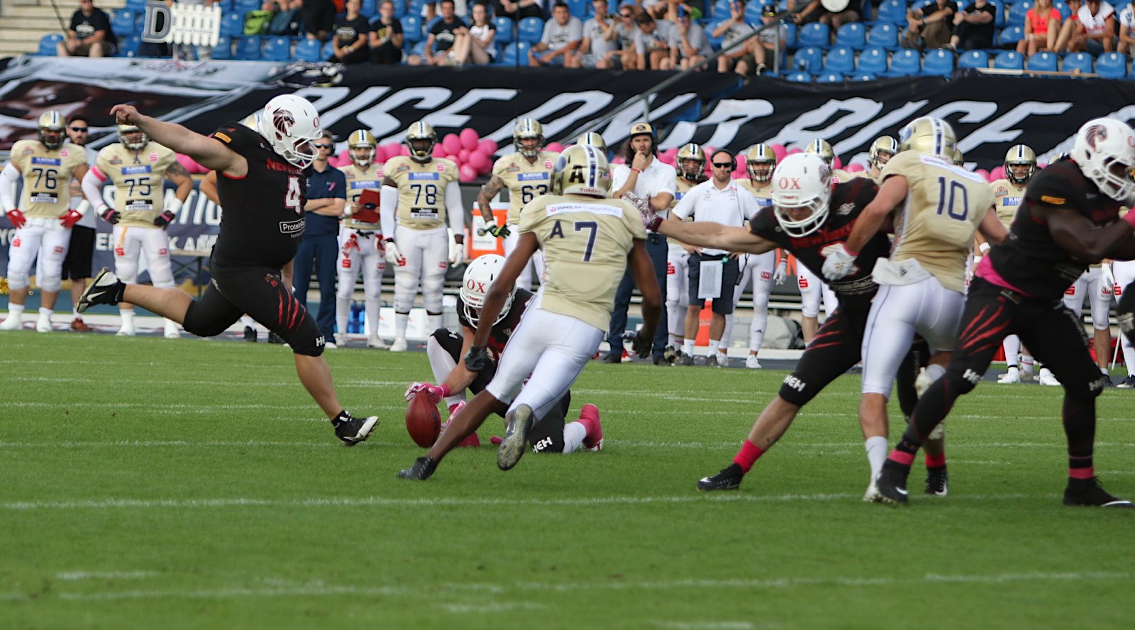 Tobias Goebel Kicker und Game MVP, sowie All Time Leading Scorer (Foto: Rolf Daus)