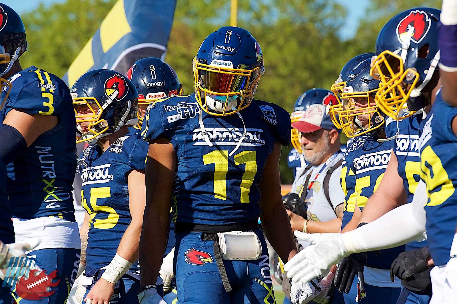Ein Sieg trennt die "Men in Blue" von der Rückkehr in die zweithöchste, deutsche Spielklasse im American Football (Foto: Oliver Jungnitsch)