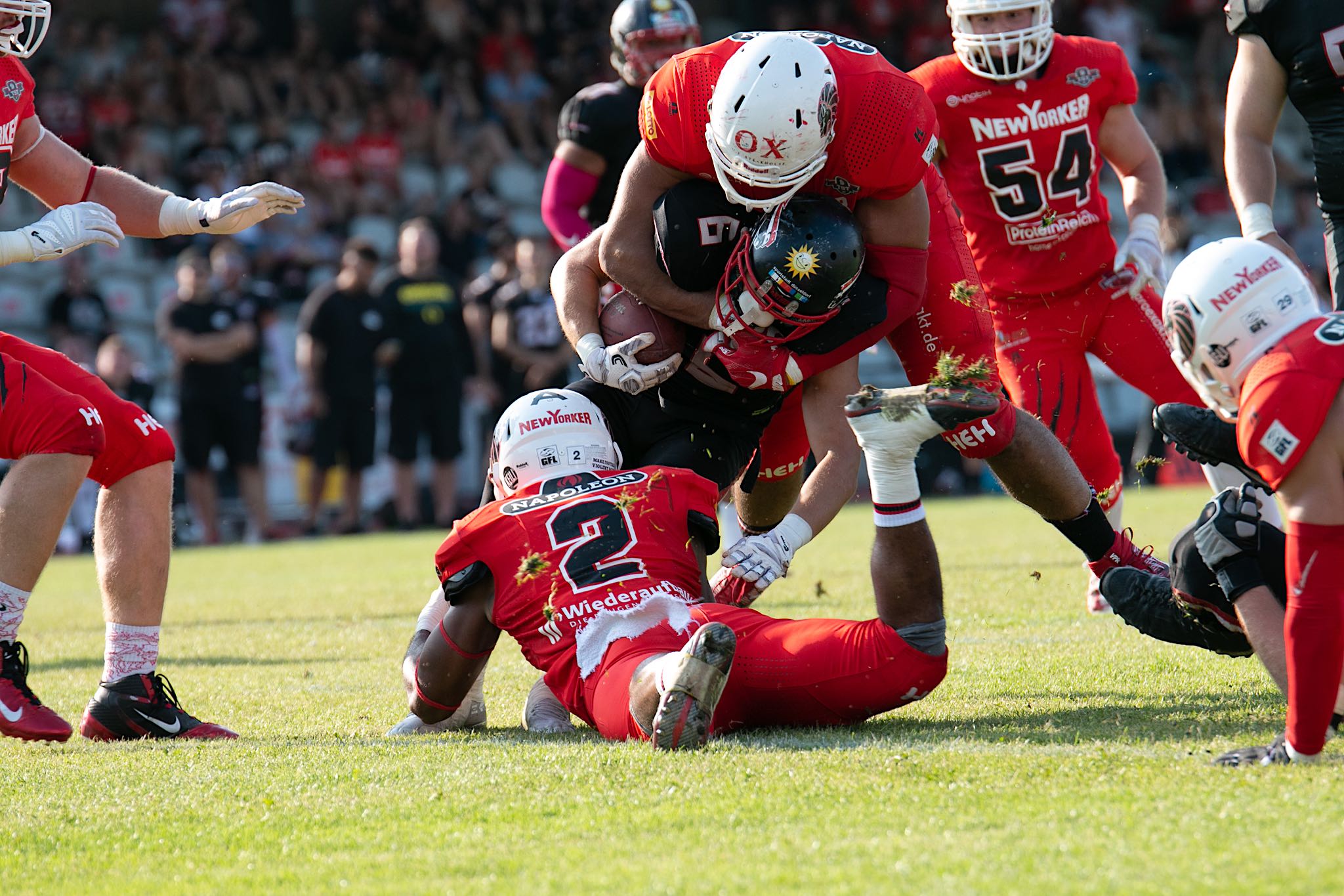 Die Defense der Lions war nur schwer zu überwinden (Foto: Fabian Uebe)