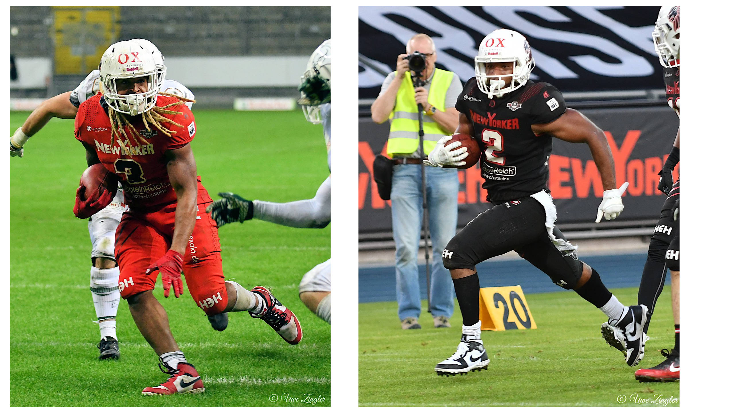 Lions müssen kurzfristig auf zwei Leistungsträger verzichten: Christopher McClendon (links) und Basil Jackson (rechts) - Foto: Uwe Ziegler