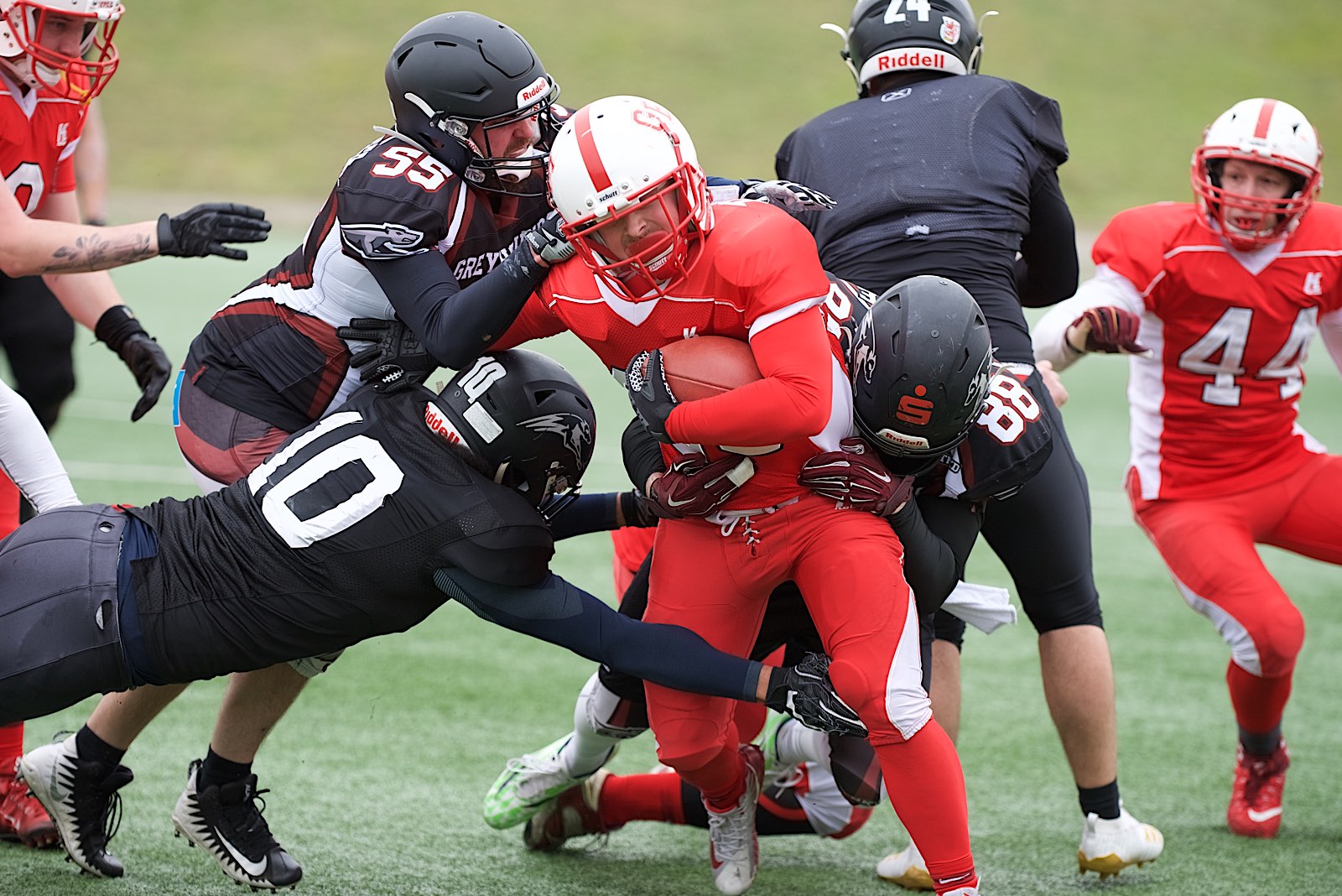 Scrimmage in Gelsenkirchen: hier trafen die Devils auf die Wuppertal Greyhounds (Foto: Nick Jungnitsch)