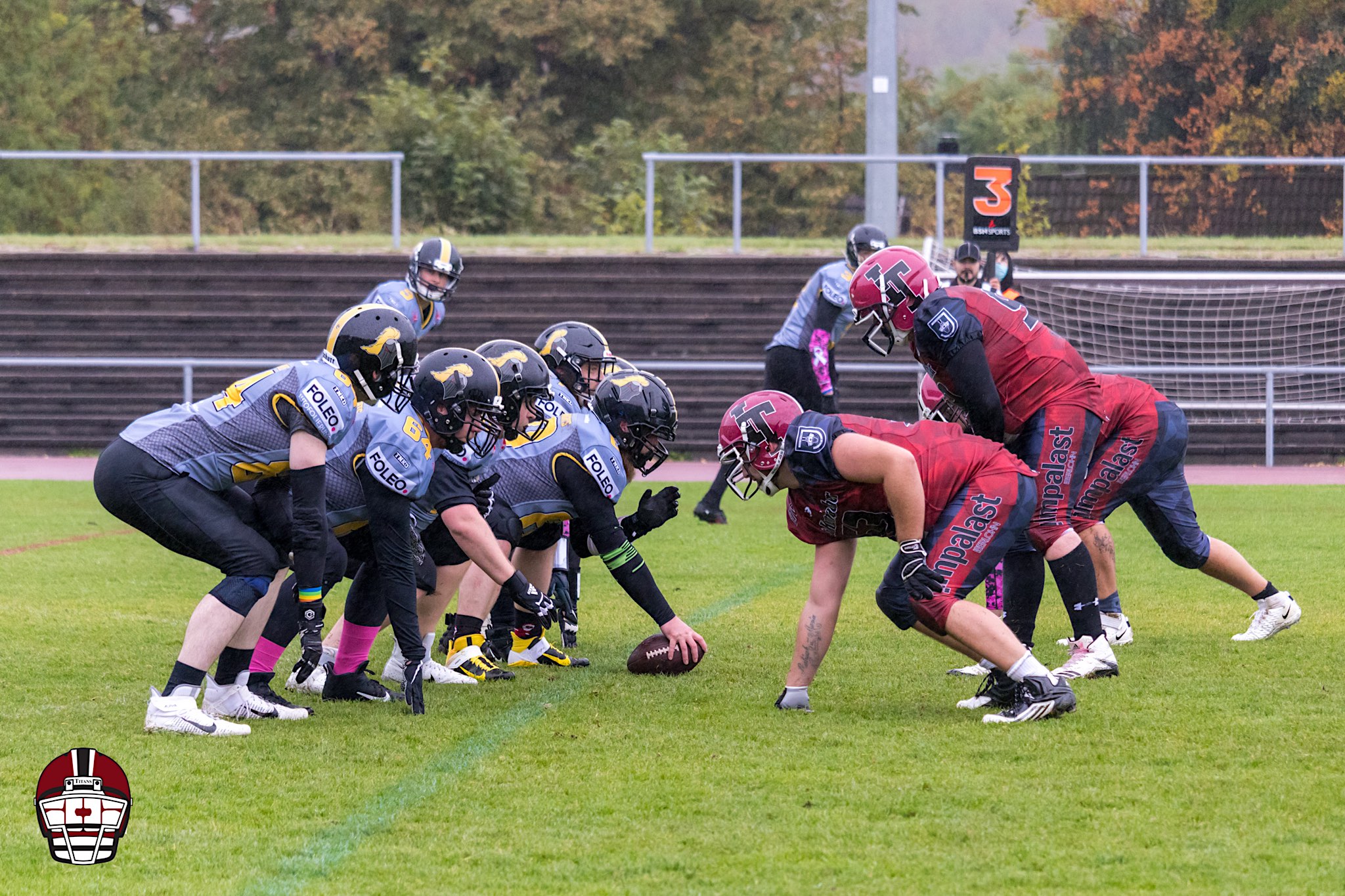 Die Elsen Knights waren zu Gast beim Pink Ribbon Bowl der Iserlohn Titans (Foto: Christian Maxelon)