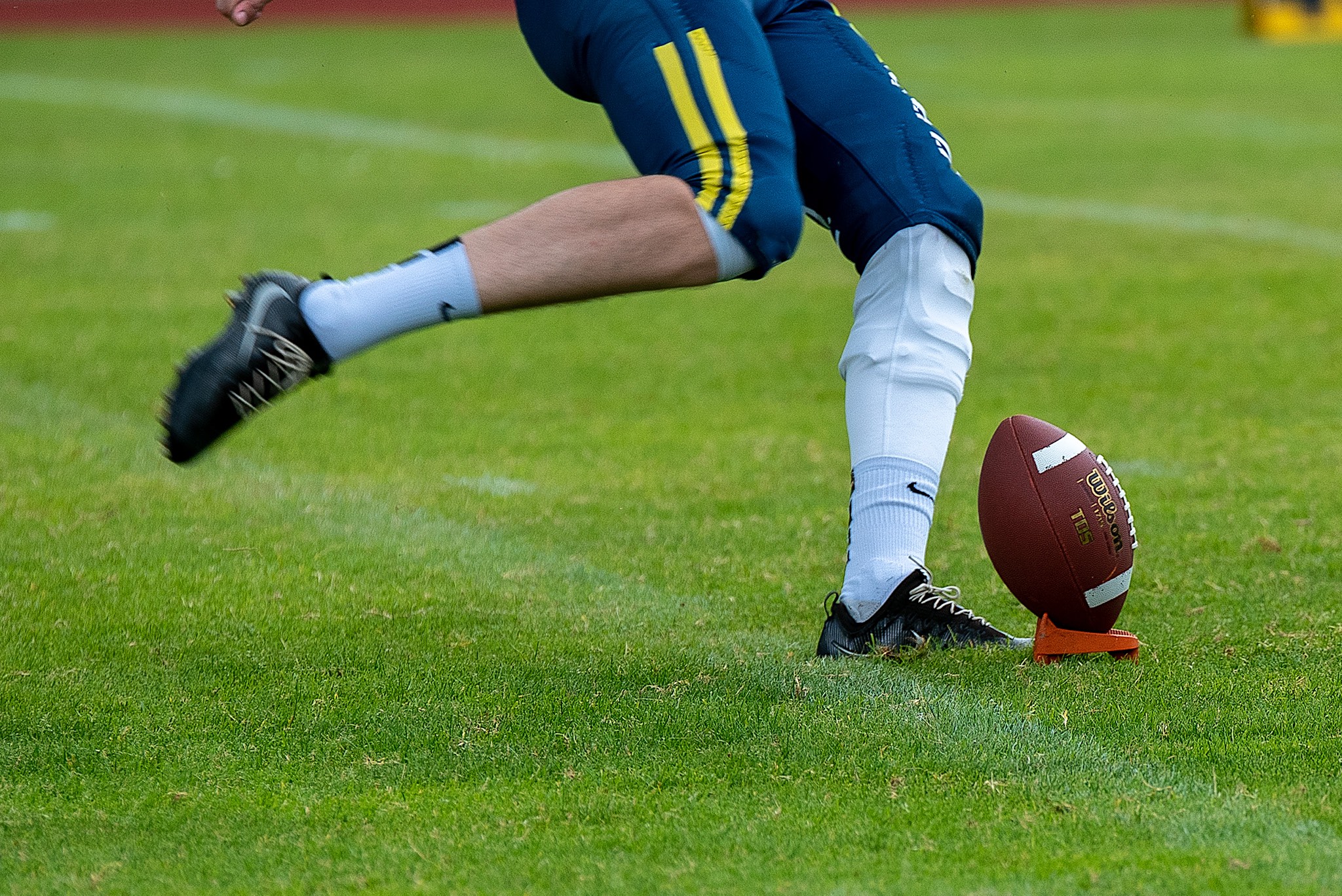 Der Kickoff im American Football erfolgt in Dorsten für die Reapers mit einem Jahr Verspätung (Foto: Oliver Jungnitsch)