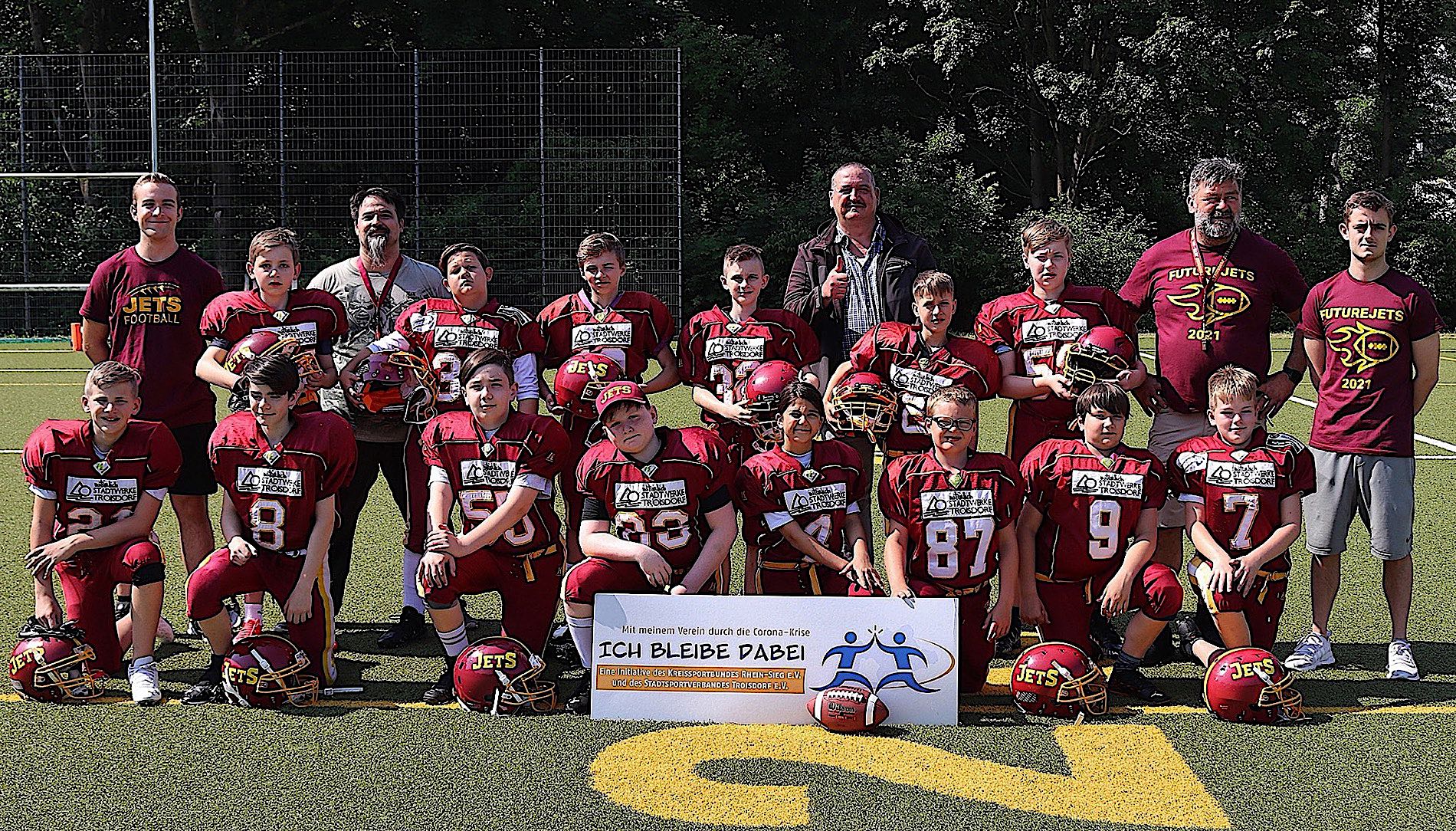 Die FutureJets (U13) bleiben dabei und freuen sich auf ihren Saisonstart im August (Foto: Jets).