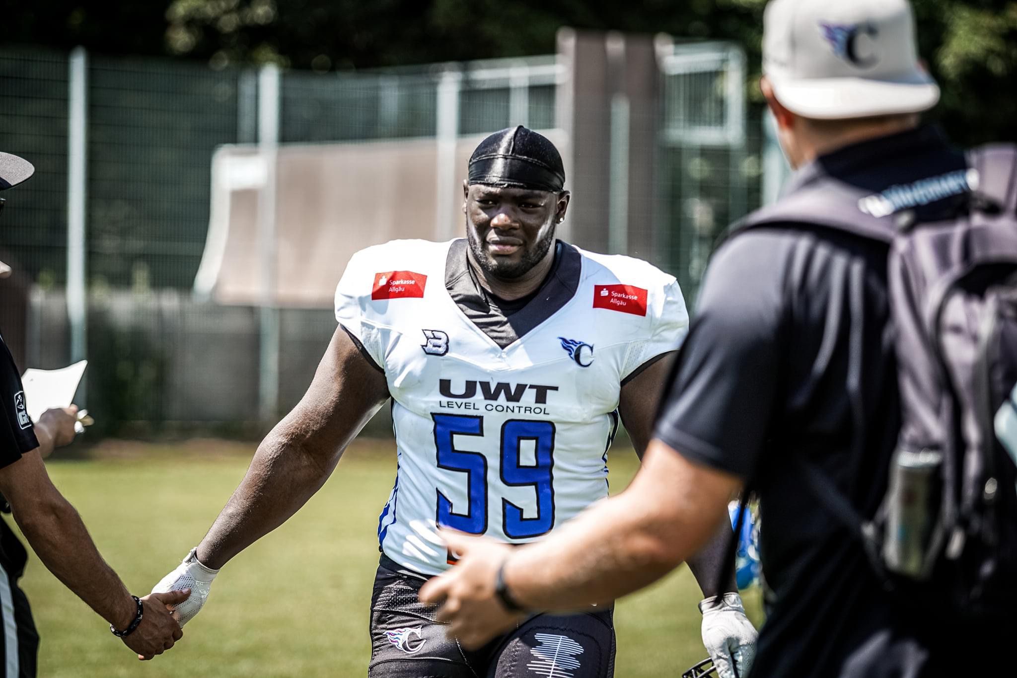 Das erste Signing für die Saison 2022 ist Tackle Joshua Olaiya - Foto: Sarah Philipp