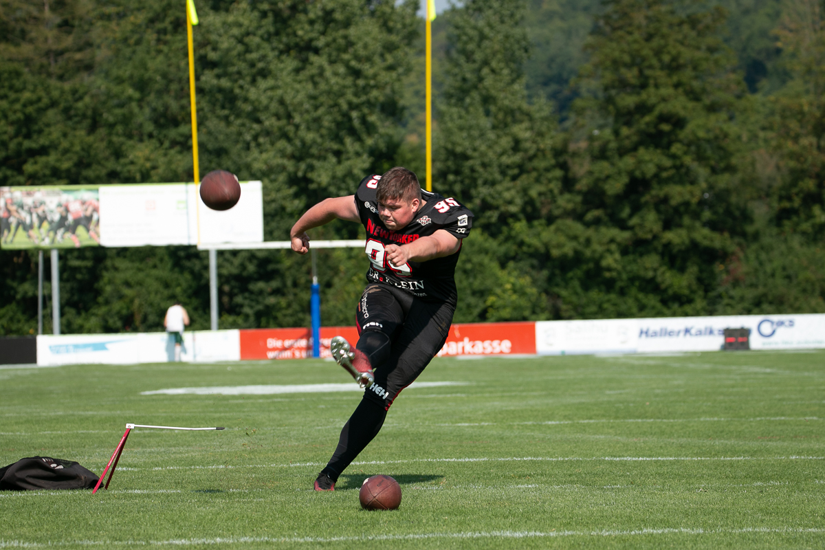 Der Spezialist und Game-Changer im Team der Lions – Kicker Luca Jeckstadt (Foto: Fabian Uebe)