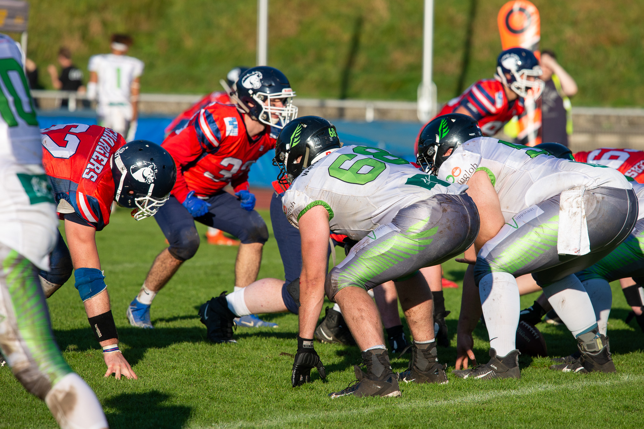 Die Lippstadt Eagles empfangen die  Recklinghausen Chargers (Foto aus 2021 ©Oliver Jungnitsch)