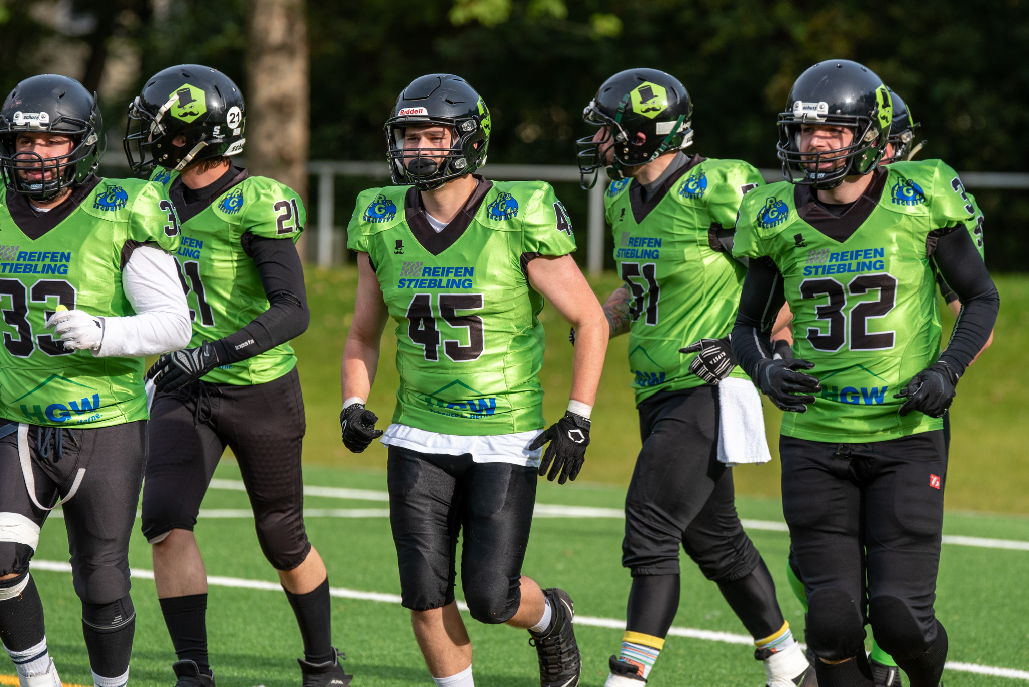 Saftey Malte Gulitz #45 sorgte mit seinem Pick Six für die Führung der Herne Black Barons - Archivfoto: Nick Jungnitsch