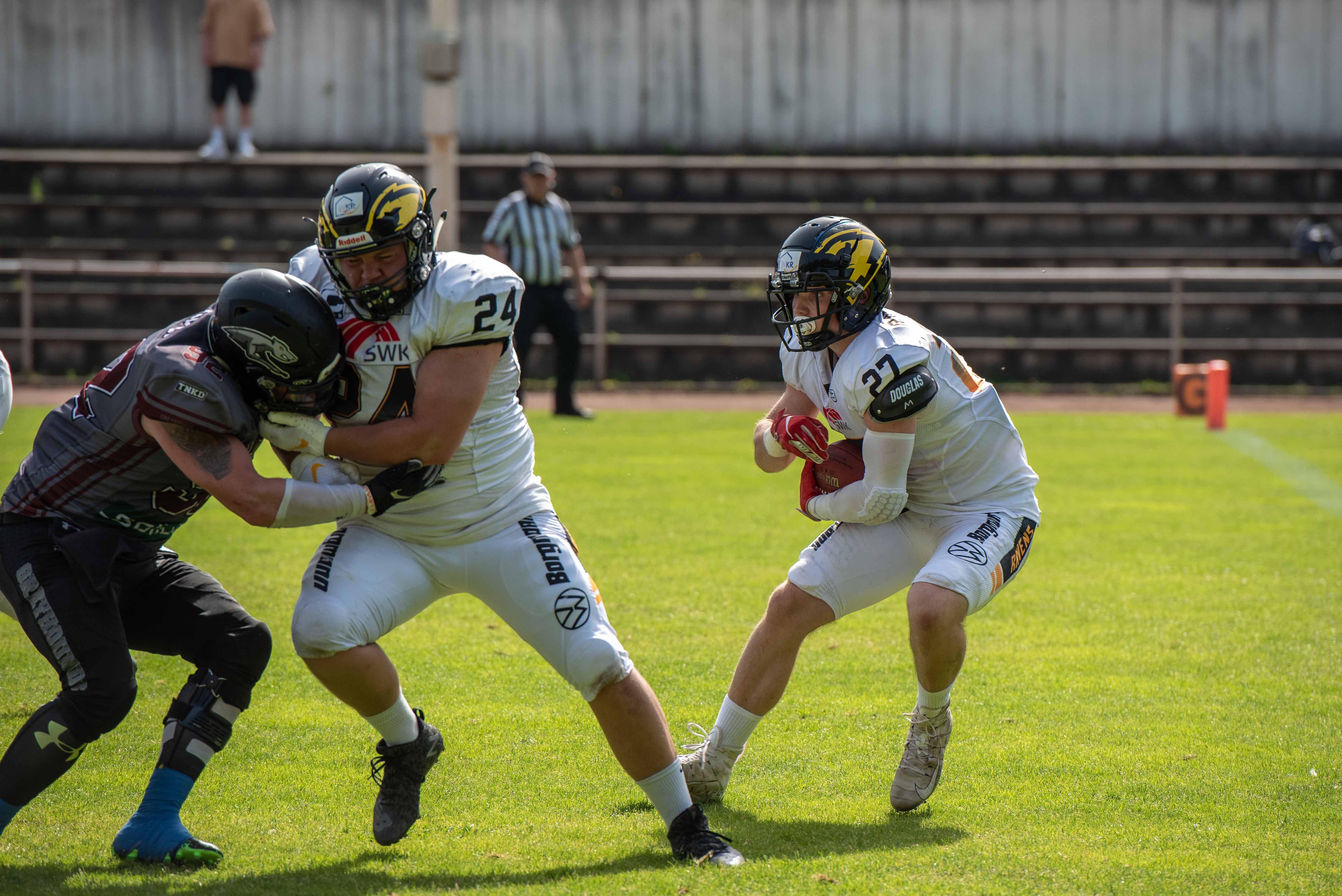 Von der Oberliga in die ELF: Noah Kölling#27 wechselt zu Rhein Fire (Foto: Oliver Jungnitsch)