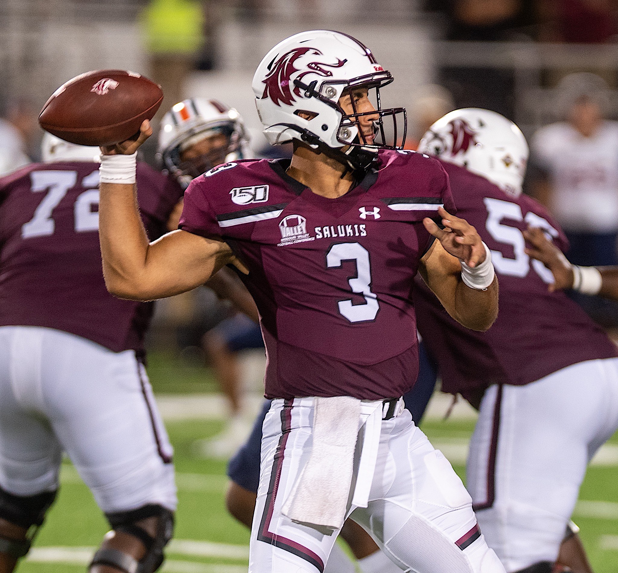 Karé Lyles – Quarterback der New Yorker Lions 2023 (Foto: Foto: Southern Illinois Salukis Football)