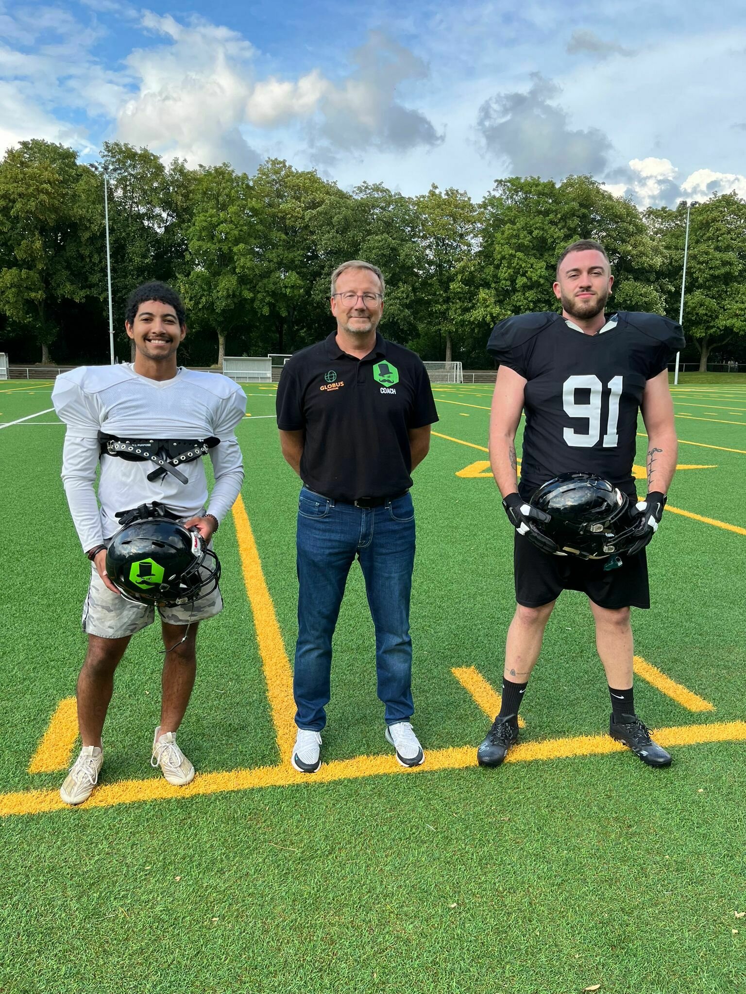 Golden Madrigal, Head-Coach Kai Uwe Weitz, Michael Bauer Cuevas - Foto: Herne Black Barons