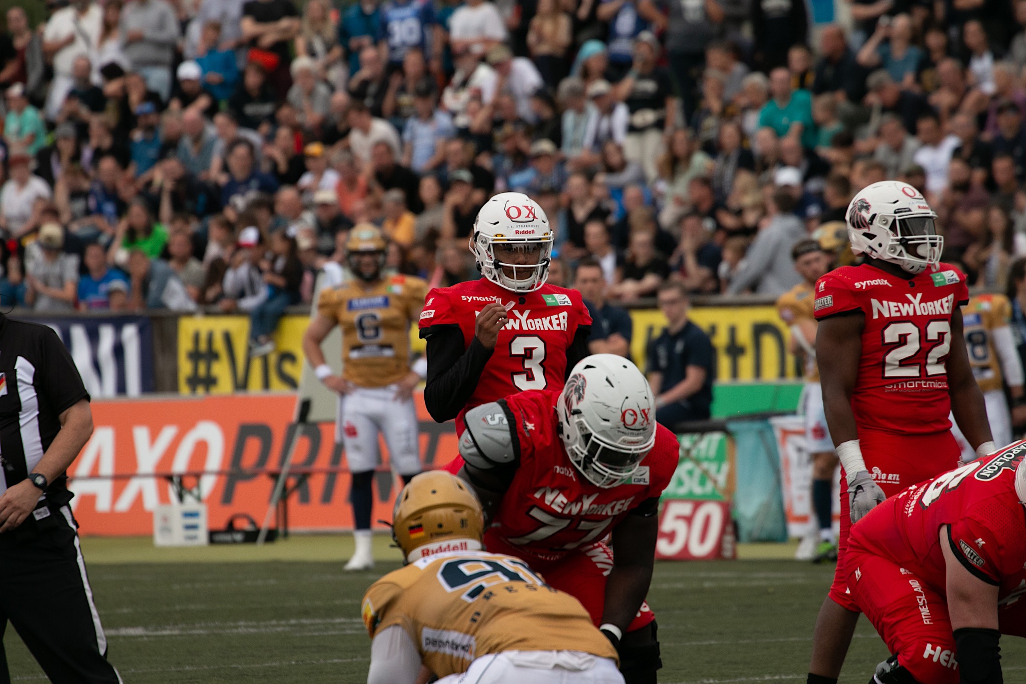 Neu QB #3 Joshua Cartwright machte ein gutes Spiel, konnte die Niederlage aber nicht verhindern - Foto: Fabian Uebe