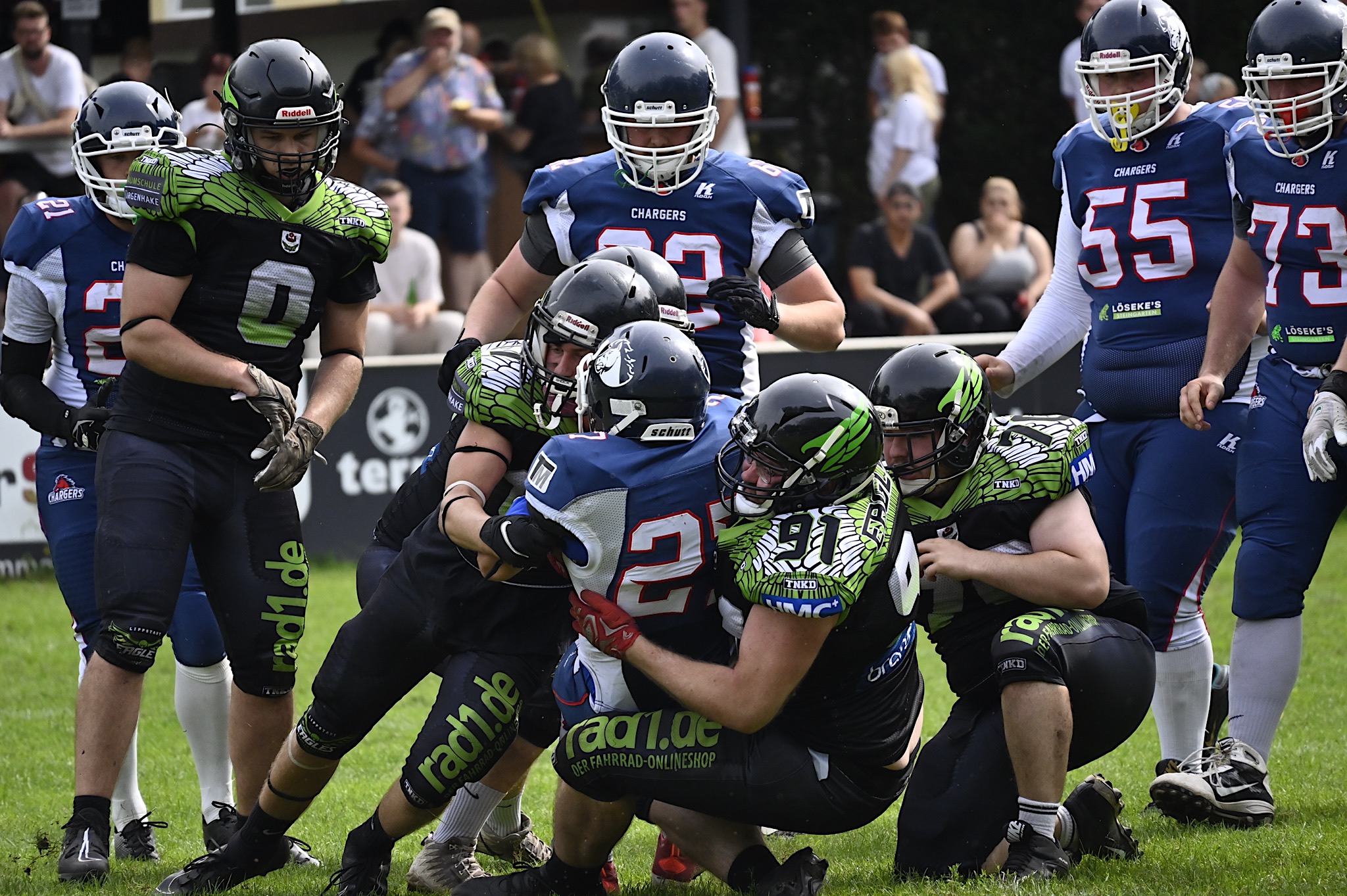 Lippstadt Eagles gewinnen das Rückspiel gegen die Recklinghausen Chargers- Foto: Lippstadt Eagles