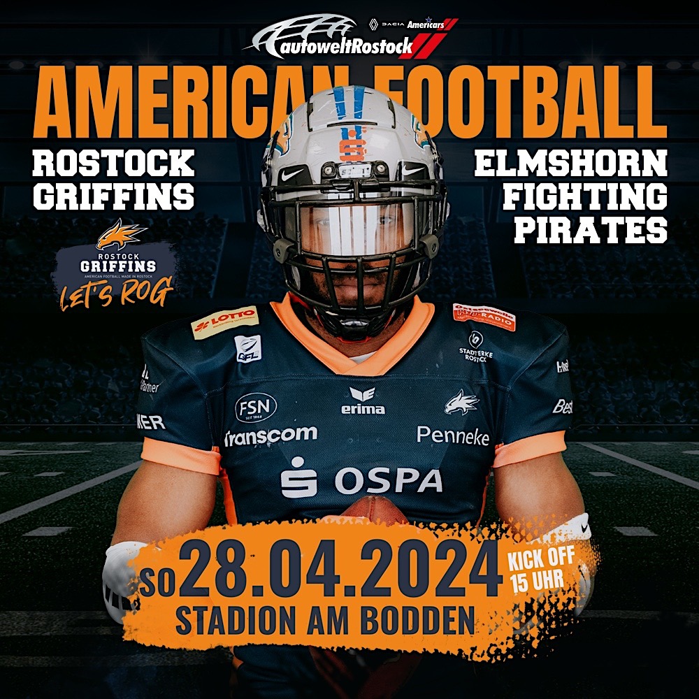 Griffins testen gegen die Elmshorn Fighting Pirates in RIBNITZ