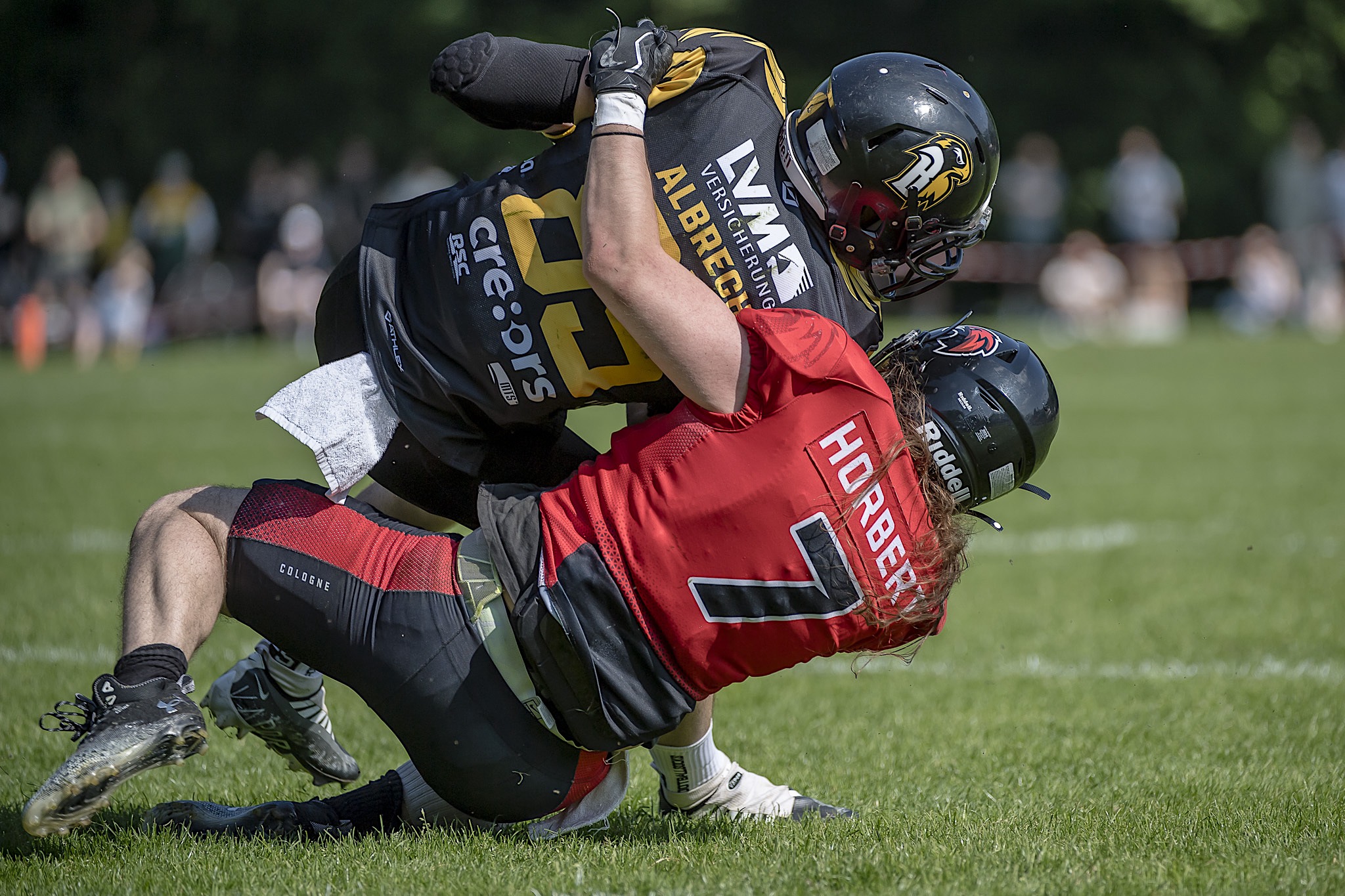 Blackhawks kamen gegen die noch sieglosen Falcons mit der Zeit immer besser ins Spiel - Foto: Oliver Jungnitsch