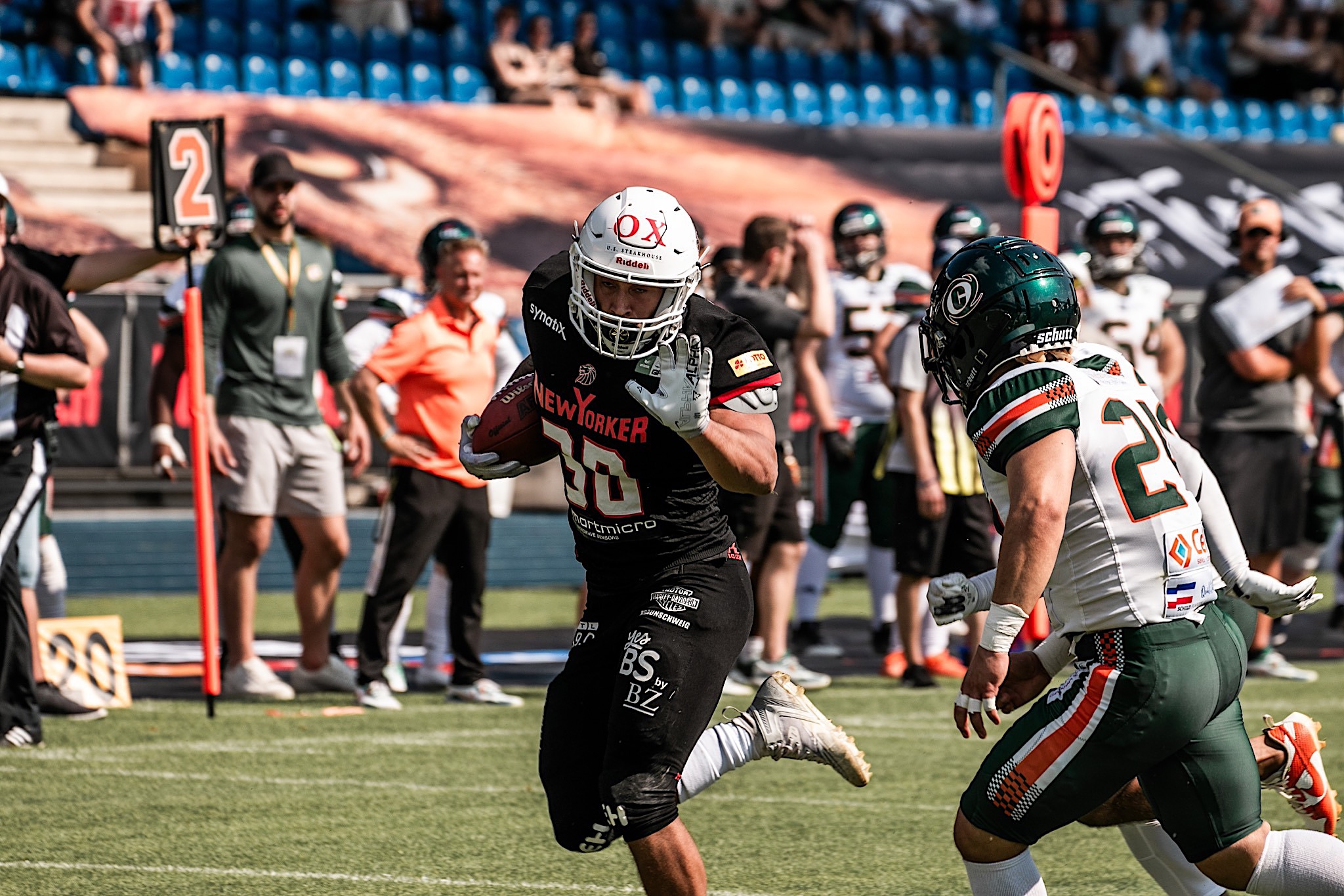 Runningback  #30 Tyrrell Bovelle  - Foto: Fabian Uebe