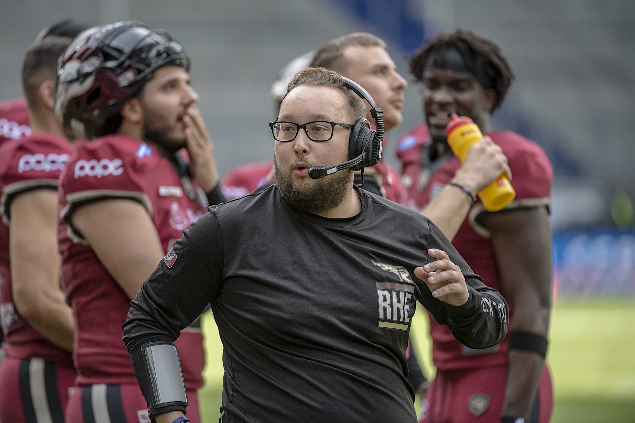 Timur Beckmann - Tight End-Coach und Sportdirektor von Rheinfire (Foto: Nick Jungnitsch)