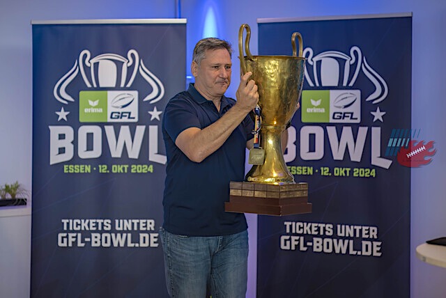 Roman Motzkus soll für die eine oder andere Beule an "Beule", dem GFL Pokal, verantwortlich sein - Foto: Oliver Jungnitsch