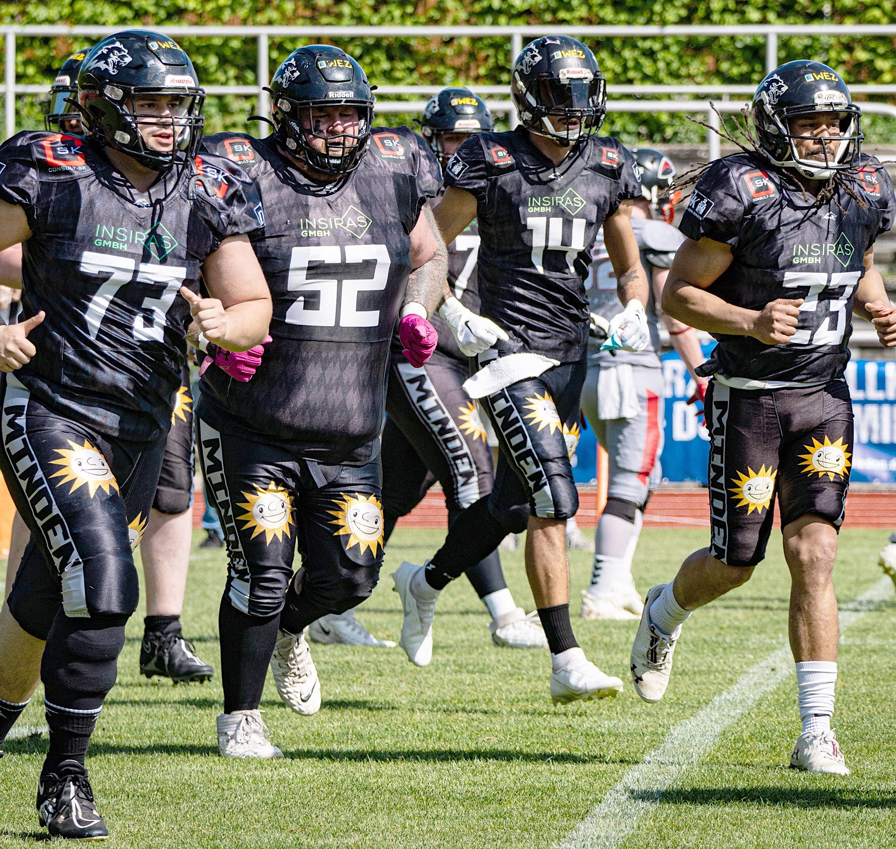 Die Offense der Minden Wolves zeigte sich gegenüber dem Vorjahr im Spiel gegen Topfavorit Solingen deutlich formverbessert - Foto: Hendric-Noah Pieper