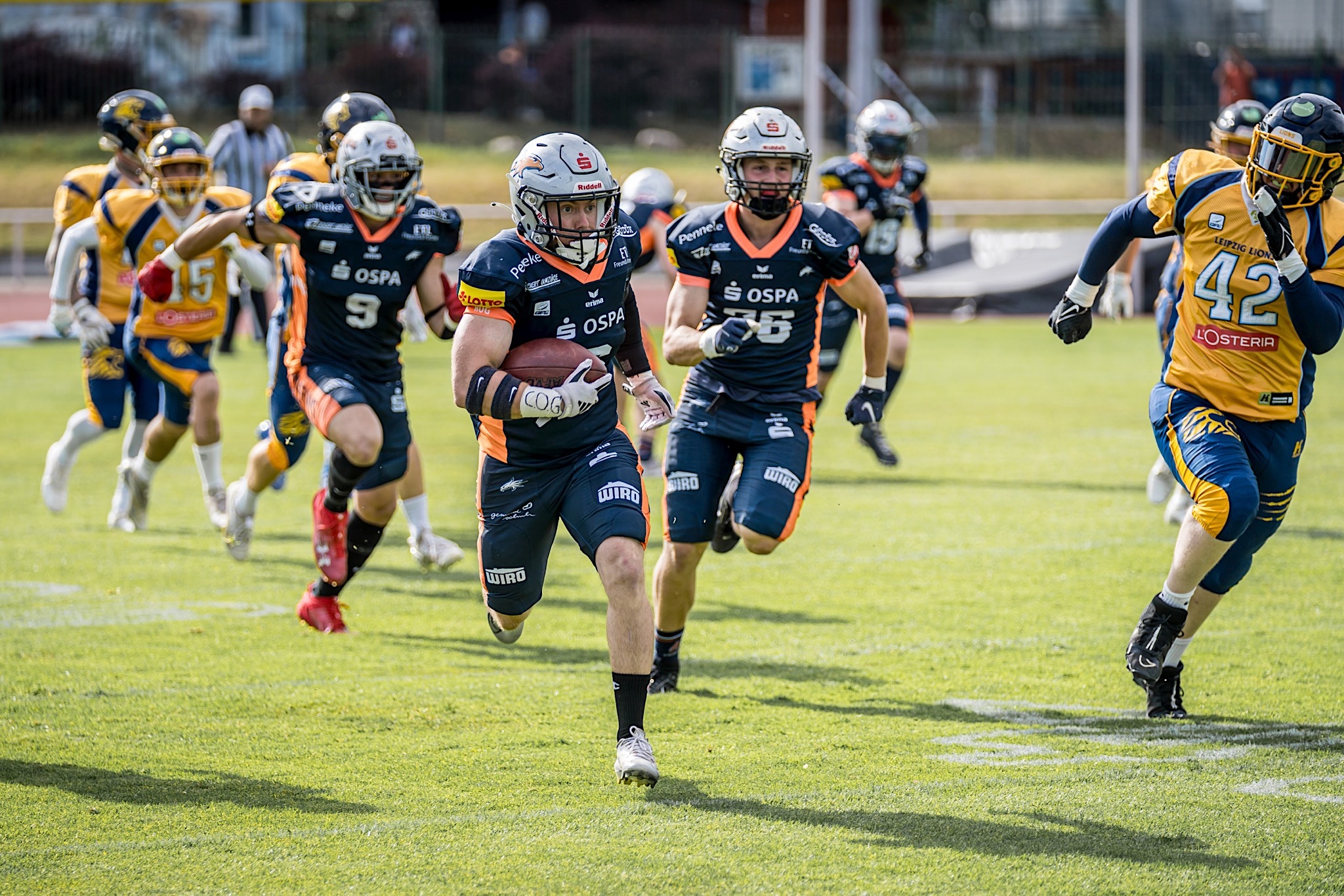 Gabriel Love sprintete 98 Yards in 11 Sekunden - Foto: Gunnar Rosenow