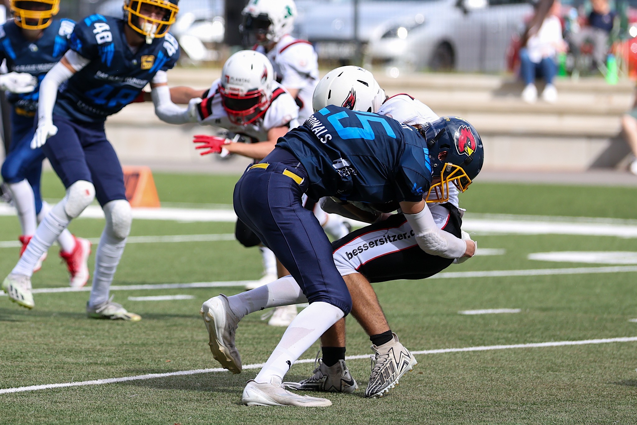 Die Cardinals U16 verlor zwar gegen die Bulldogs Whitehawks, jedoch gab es Lichtblicke - Foto: Roland Schicho