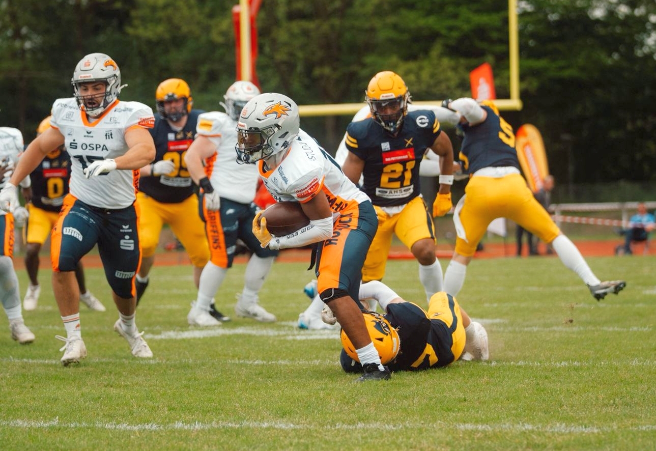 Das war knapp. Mit 31:29 behielten die Griffins beim Auftakt zum Saisonstart - Foto: Alexander Schmidt (Elmshorn)