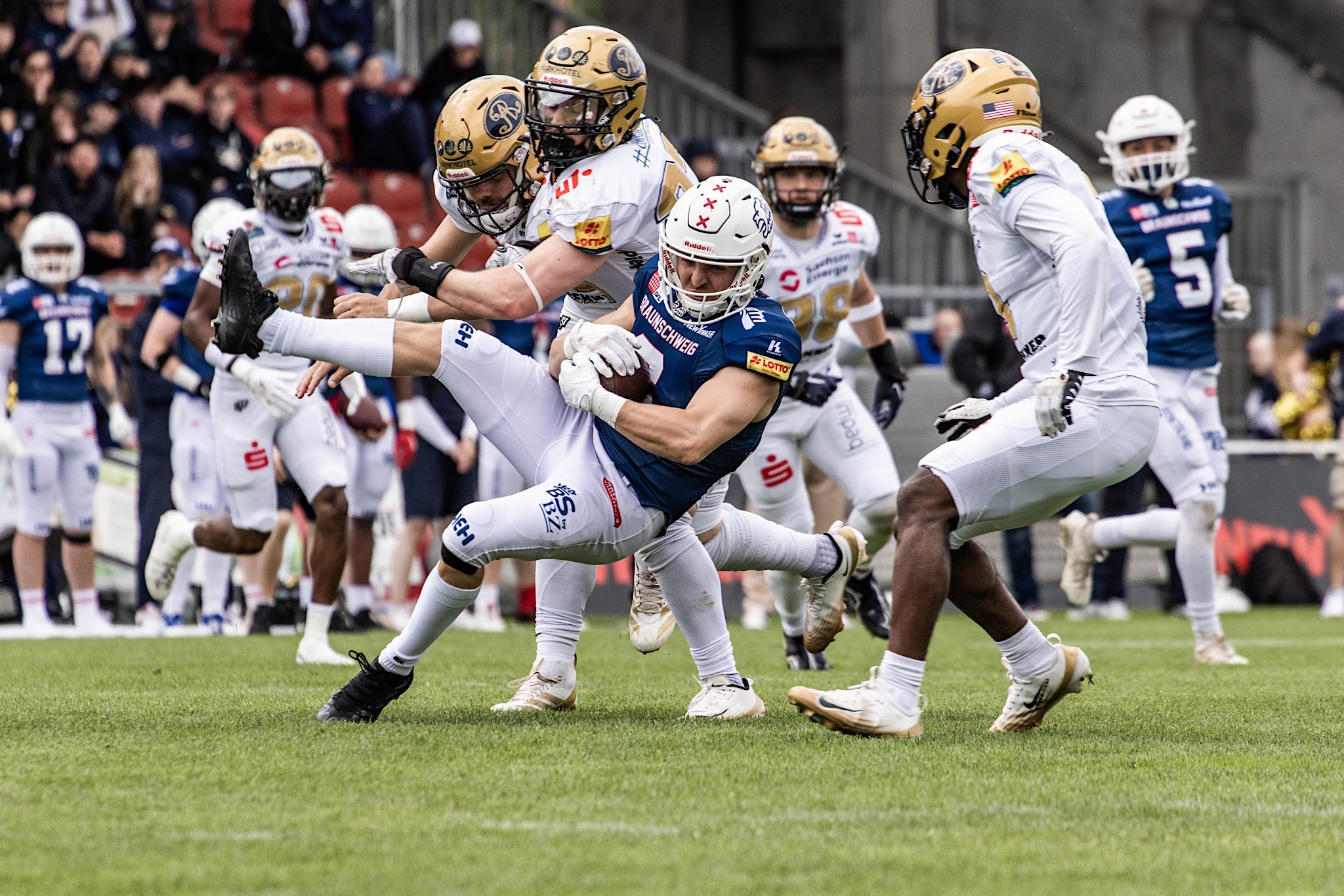 Wide Receiver #6 - Leon Kusterer / Foto: Fabian Uebe