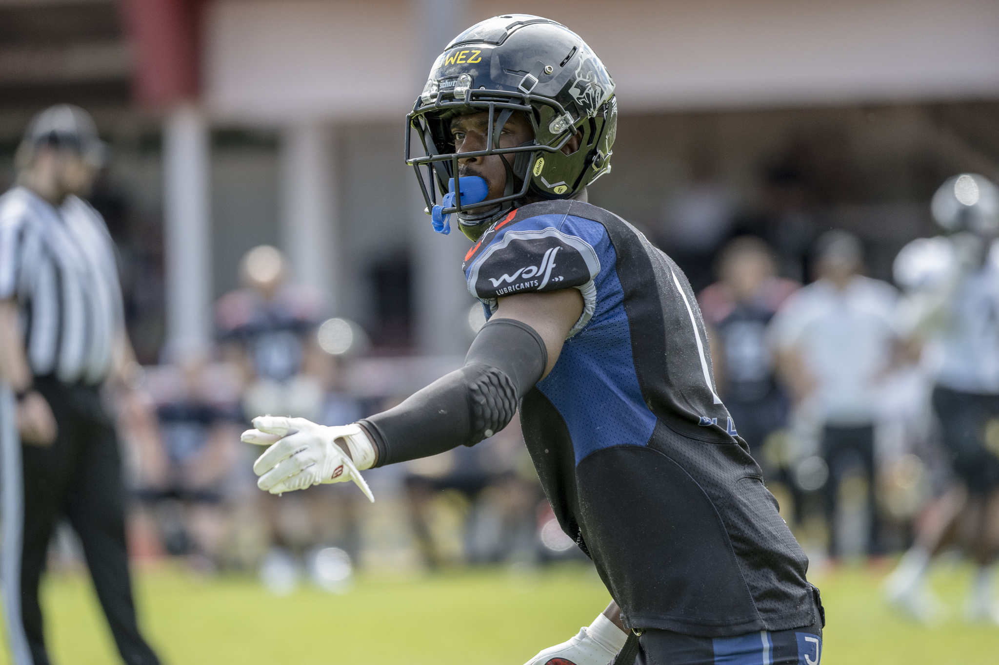 Willie Fedd jr. zeigte in Rostock sein bestes Saisonspiel und erlief insgesamt 224 Passing Yards und erzielte drei Touchdowns - Foto: Oliver Jungnitsch