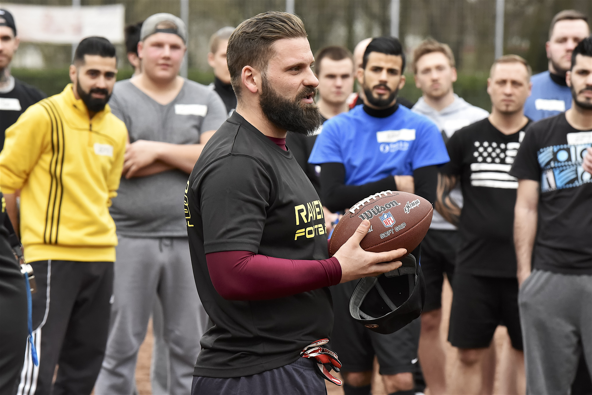 Erstes Training der Krefeld Ravens am 4. März 2017 (Dino Volpe) - Foto: Oliver Jungnitsch