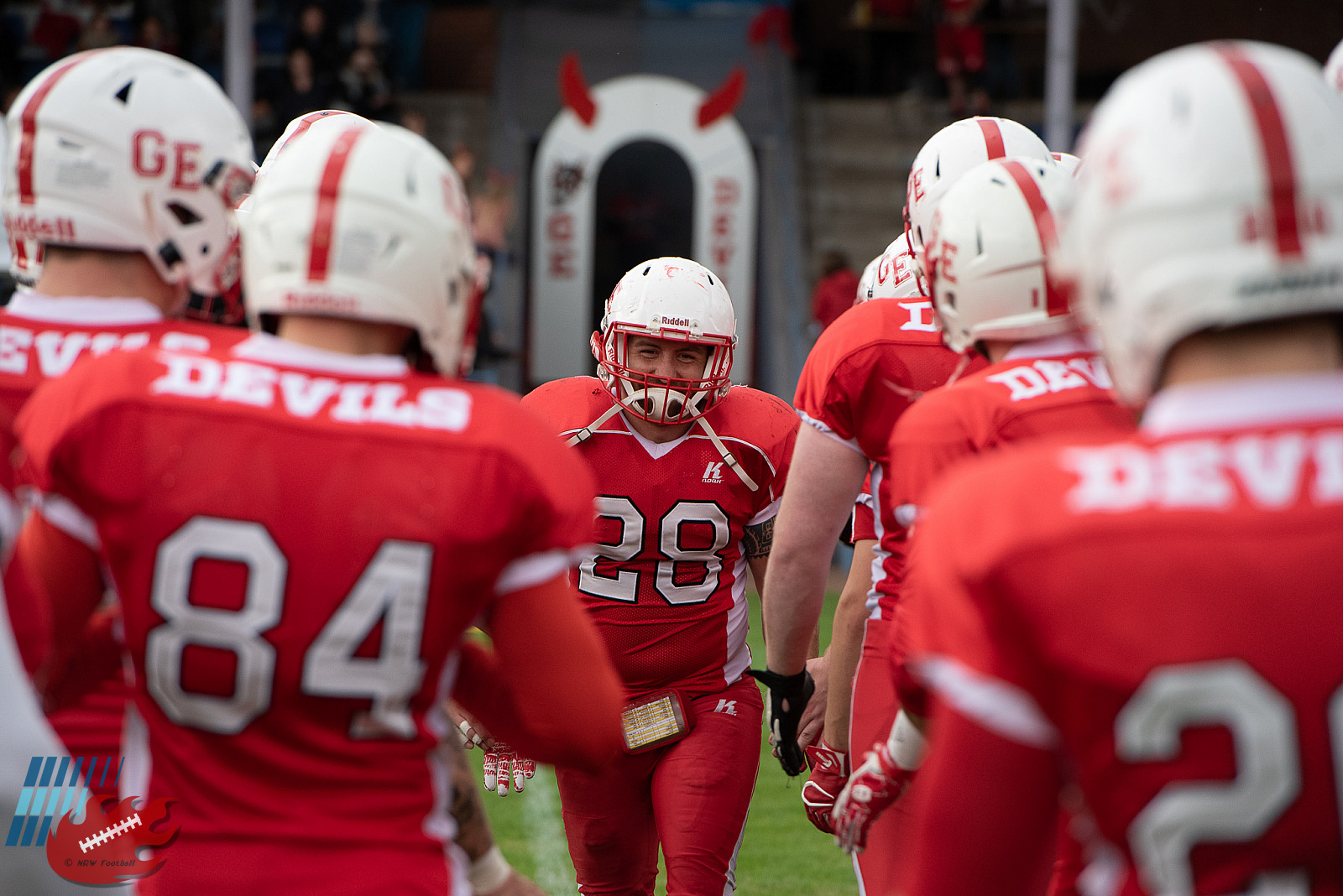 Gelsenkirchen Devils - Linebacker Maximilian Groepler #28  - Archivfoto: Oliver Jungnitsch