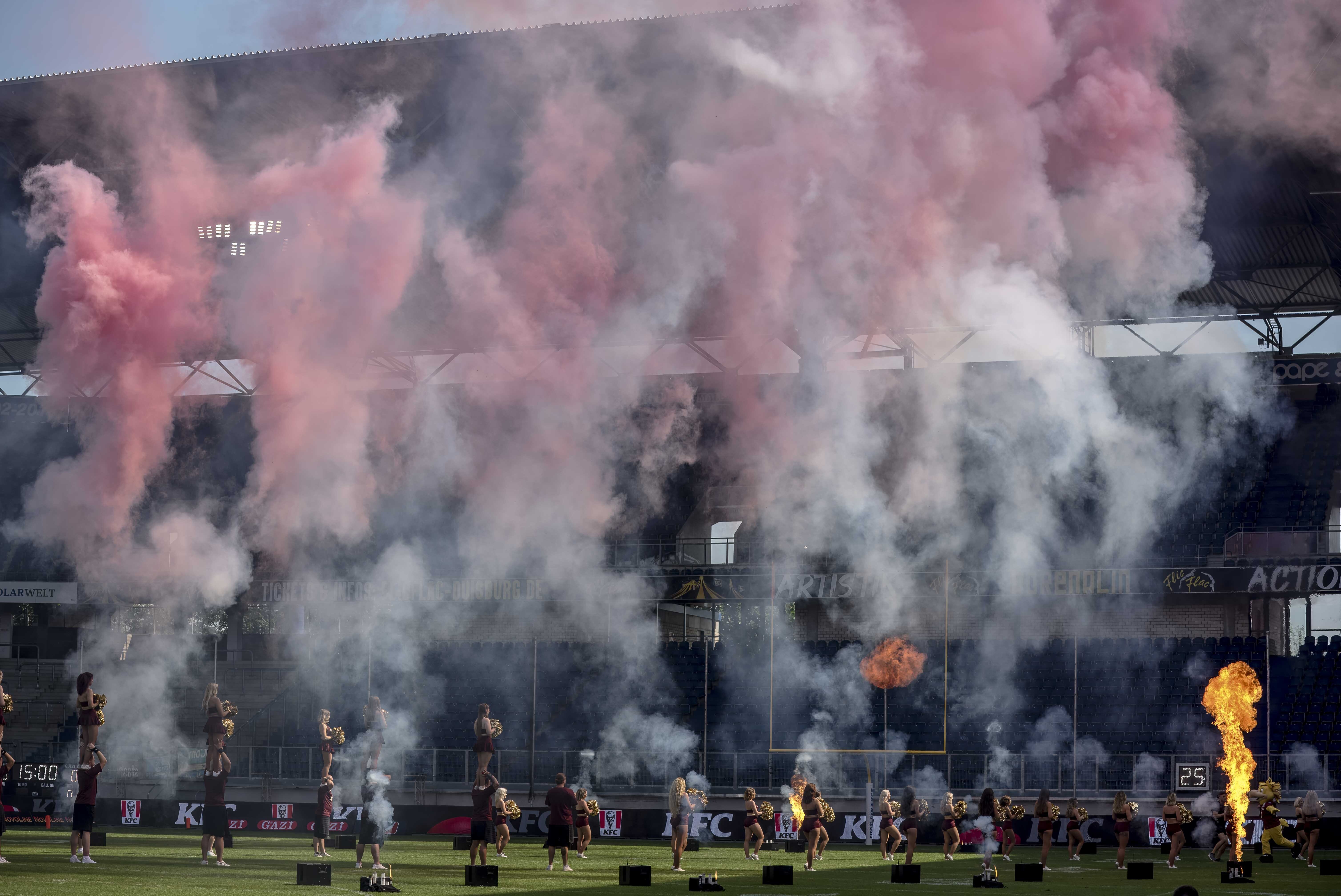 Rhein Fire mit dem ersten Heimspiel in dieser Saison und das in einem besonderen Stadion - Foto: Oliver Jungnitsch